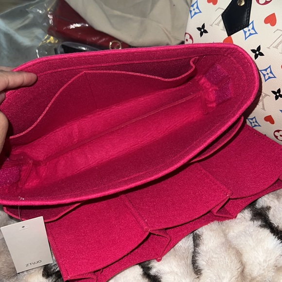 Purse Organizer Insert, Felt Purse Organizer in pink - Picture 8 of 8